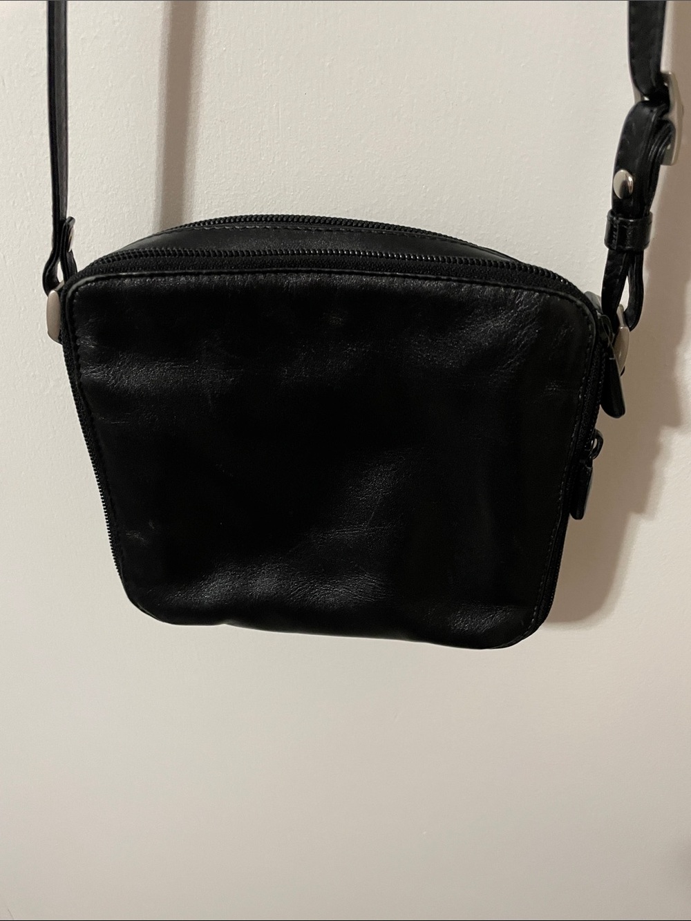 Derek Alexander Black Leather Crossbody Bag - Picture 3 of 8